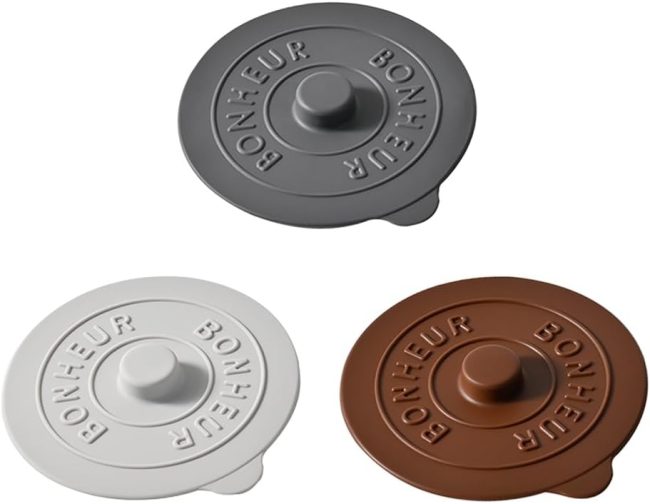 Silicone  Covers (Set of 3) ， Multicolored Silicone Lids for Mugs, s, Tea Pots,Flexible Mug Covers，Hot  Lids for Coffee & Tea