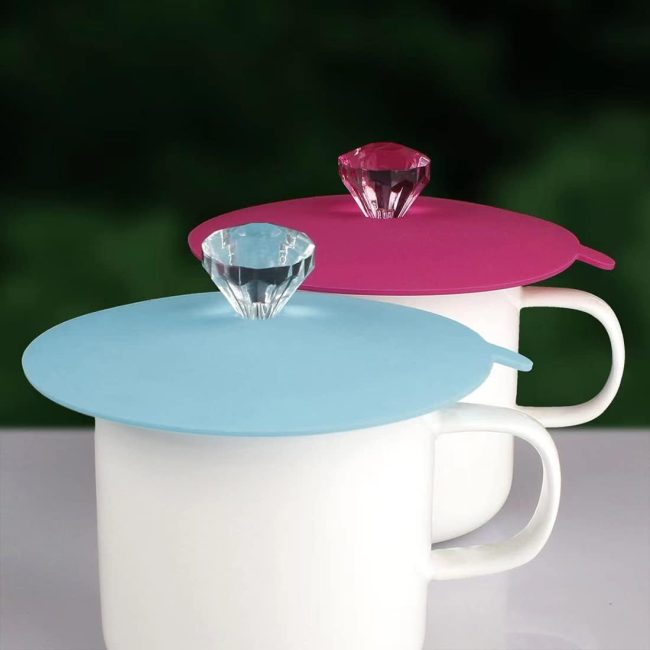 Creative Mug Cover [Set of 6] Anti-dust, Airtight Seal, Food Grade Silicone Hot  Lids - Image 2